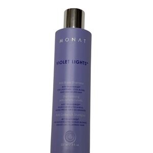 MONAT Violet Lights Anti Brass Shampoo 8 FL OZ For Lightened Gray Silver Hair